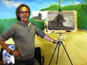 Vic with his finished demonstration piece.