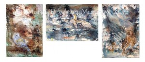 My 1st 3 attempts at mixed-media